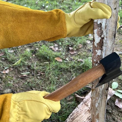 Thorn Proof Gardening Gloves, 100% Cowhide Comfortable Breathable for Rose Pruning, Cactus Handling and Gardening - size: Medium(1 pair)