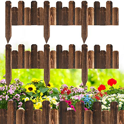 Bucherry 2 Pcs Wood Garden Edging Border No Digging Landscape Edging