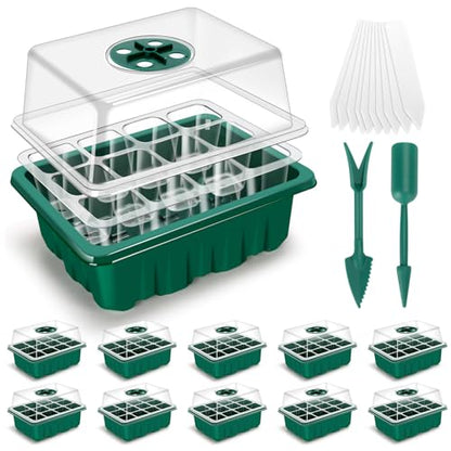 3rd Gen Seed Starter Tray, 10 Pack Seed Starter Kit, 120 Cells