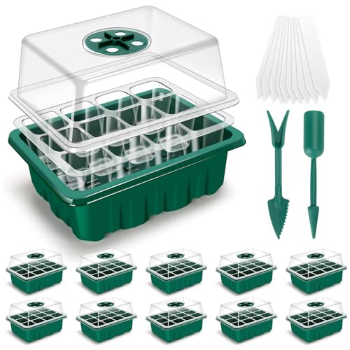 3rd Gen Seed Starter Tray, 10 Pack Seed Starter Kit, 120 Cells