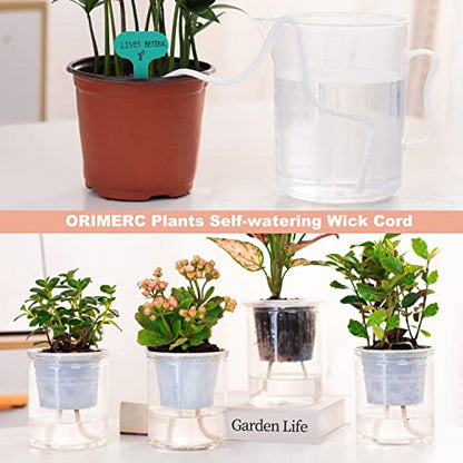 ORIMERC 10 Pack 3 inch Hydroponic Net Pots with Self Watering Wick, Clay Pebbles, Plant Labels Mesh Baskets for Indoor Garden, Aquaponics, Orchids, Herbs, Vegetable, Seed Starting, Mason Jar Insert - size: 3 inch-10 Pack
