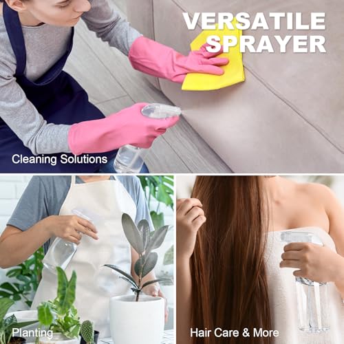 Plastic Spray Bottles (2-Pack, 16.9 Oz) Heavy Duty Spraying, Mist & Stream - style: Clear, 2-Pack