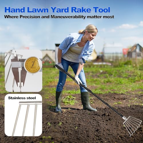 Small Claw Clam Rake Garden Long Handle Clamming Tool
