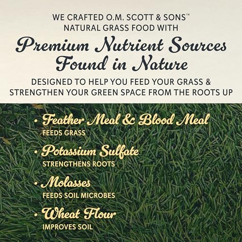 O.M. Scott & Sons Natural Grass Food, 12.72 lbs. (2-Pack) - color: Fertilizer, size: 2 Pack