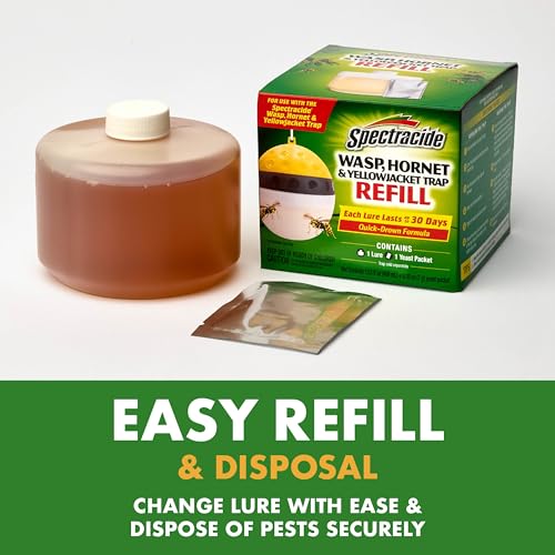 Spectracide Wasp, Hornet & Yellowjacket Trap Refill, 1 Count - size: Trap Refill (Pack of 1)