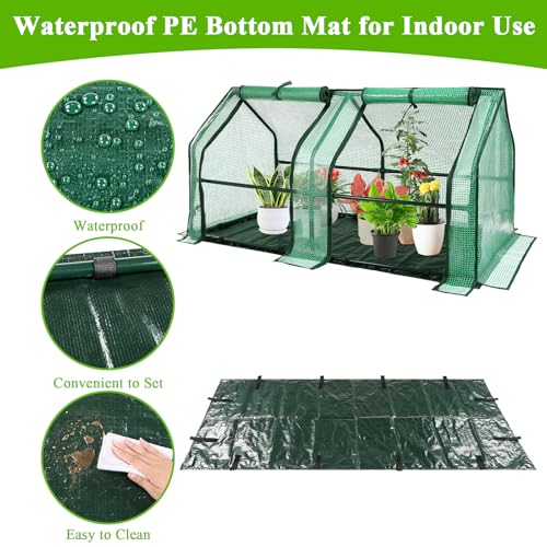 U'Artlines Portable Mini Greenhouse Small Green House 47x24x24 Inch - size: 47x24x24 Inch