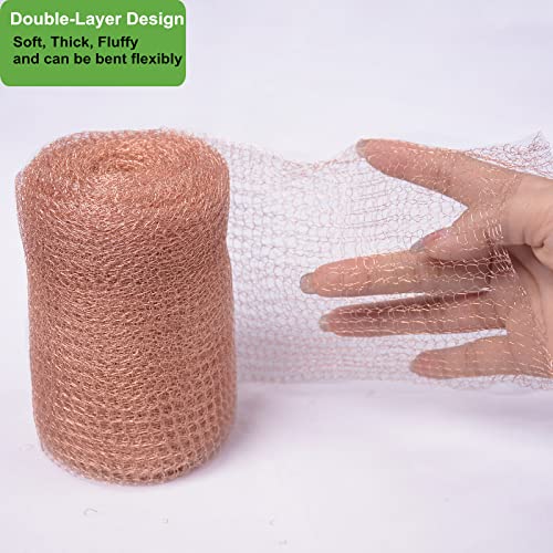 Copper Mesh Rodent Control 5in x 32ft, Rustproof, 0.17mm Wire, Double Layer - size: 5in x 32ft