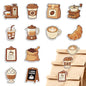 MAYJOYDIY 24Pcs 12 Styles Coffee Acrylic Chip Clips Coffee Bean Cup Bag Sealer Sealing Closures Funny Bag Clips for Food Storage Airtight Seal Grip - color: Coffee