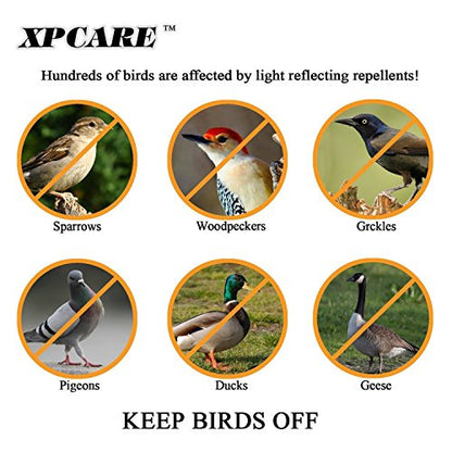 XPCARE Bird Scare Tape, 150ft x 2in Reflective Tape - size: 150ft