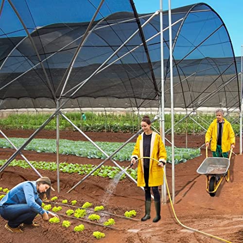 Shade Cloth for Plants Greenhouse, 40-50% Sunblock Shade Sails -for Outdoor Garden Pergola Patio Lawn Plant Sun Shade Cloths for Kennel Chicken Coop Easier to Hang Shade Net Cover - size: 6.5'x6.5'