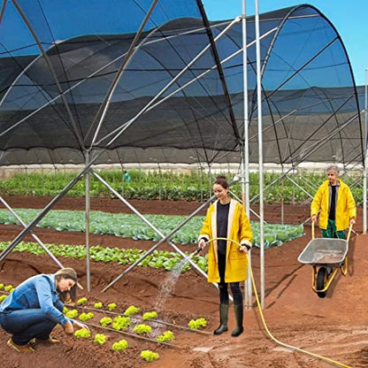 Shade Cloth for Plants Greenhouse, 40-50% Sunblock Shade Sails -for Outdoor Garden Pergola Patio Lawn Plant Sun Protection Cloths for Kennel Chicken Coop Easier to Hang Net Cover - size: 5'x20'