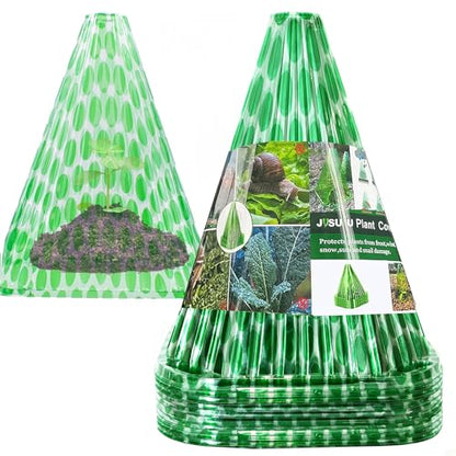 Garden Cloches for Plants,20 Pack Plant Covers - color: Dark green 20