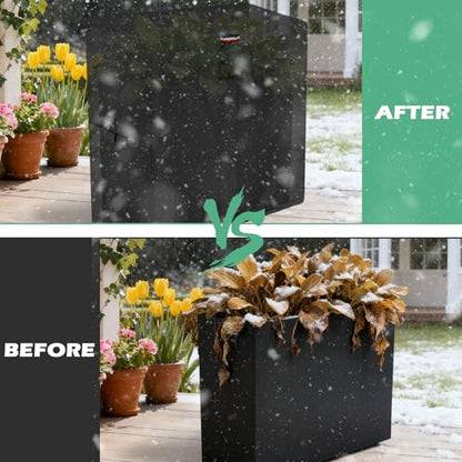 30" Planter Cover for Veradek Patio Tall Rectangular Planter - size: 30"L x 12"W x 29"H