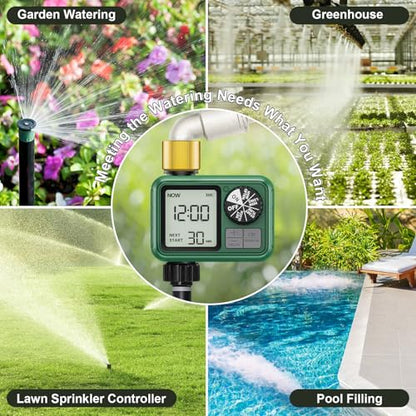 Water Timer for Outdoor Garden Hose, Sprinkler Timer for Garden - style: 1 Brass Outlet