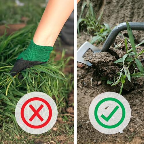 Weed Puller Tool, 2024 Enhanced Weed Remover Tool, Weeding Tool for Gardening with 5 Teeth, Black