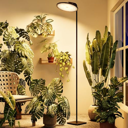 Bamworld Hanging Grow Light for Indoor Plants 12in Large Head Full Spectrum