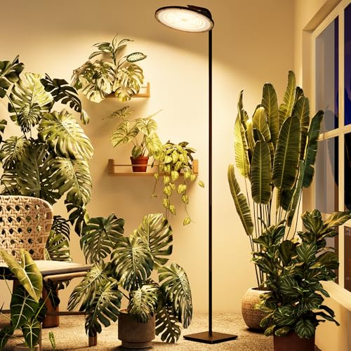 Bamworld Hanging Grow Light for Indoor Plants 12in Large Head Full Spectrum