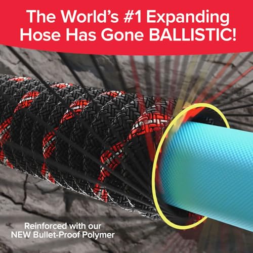 Pocket Hose Ballistic 100 FT Expandable Garden Hose, No-Kink, As Seen on TV - size: 100 FT