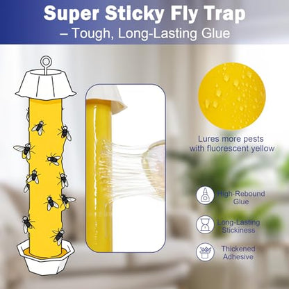 Sticky Fly Traps Indoors & Outdoor 6pk