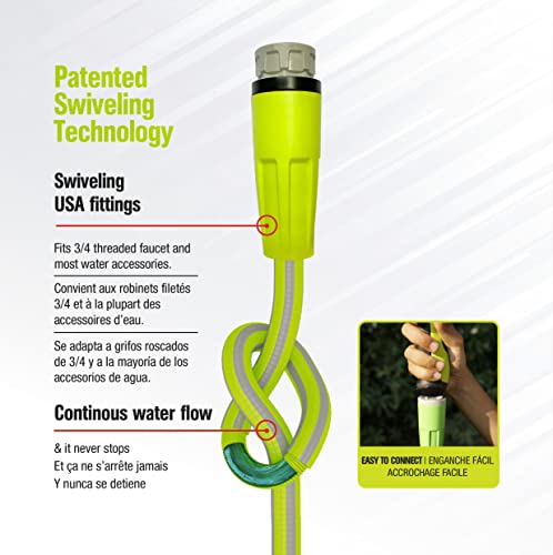 It's Light Polymer Garden Hose 5/8 in. X 50ft., Ultralight, Drinking Water Safe, Heavy Duty, Anti Kink structure, UV tested