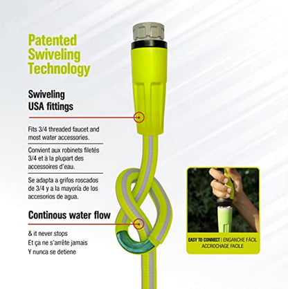 It's Light Polymer Garden Hose 5/8 in. X 50ft., Ultralight, Drinking Water Safe, Heavy Duty, Anti Kink structure, UV tested