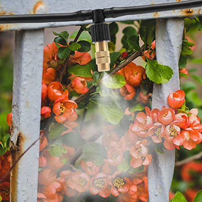 40Pcs Three-Way Atomizing Nozzle Micro Spray Drip Irrigation Mister Emitter - color: 40pcs