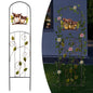 Solar Owl Garden Trellis Metal Climbing Plant Stake - color: Owl