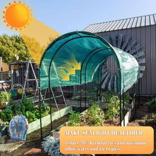 Cool Area Sun Shade Cloth Shade Net for Garden, 70% 8x12ft, Dark Green - color: 70% Shade-Dark Green, size: 8FTx12FT