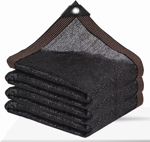 Shade Cloth - Garden Shade Mesh Netting with Grommets Outdoor Sun Shade Cover for Pergola Patio Plants Greenhouse Chicken Coop Black Shading Rate 70% -90% (6X3FT) - size: 6.5ftX3ft