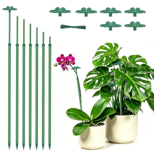 Extendable Plant Stakes, Length Scalable From14.3to25IN Plant SupportStakes - size: 25Inches 7Pack