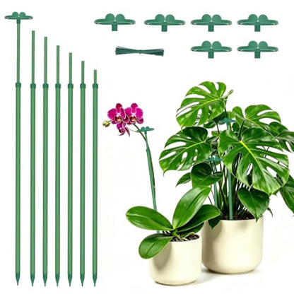 Extendable Plant Stakes, Length Scalable From14.3to25IN Plant SupportStakes - size: 25Inches 7Pack