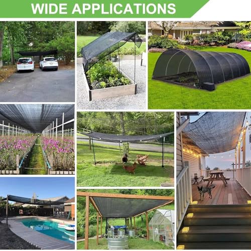 40% Shade Cloth for Plants Heat Protection 12X18 FT - size: 12X18 FT