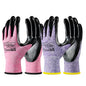 COOLJOB 10/20 Pair Safety Work Gloves for Women Non-slip, Nitrile Coated - size: Small (Pack of 10)