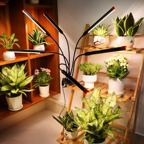 FECiDA 54W High Output Bright Strong Clip Grow Lights for Seed Starting - size: 6-Tubes