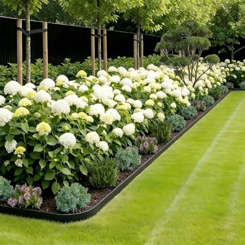 Landscape Edging Border 80FT, 4IN Tall Plastic Garden Edging - color: Black, size: 4IN x 80FT