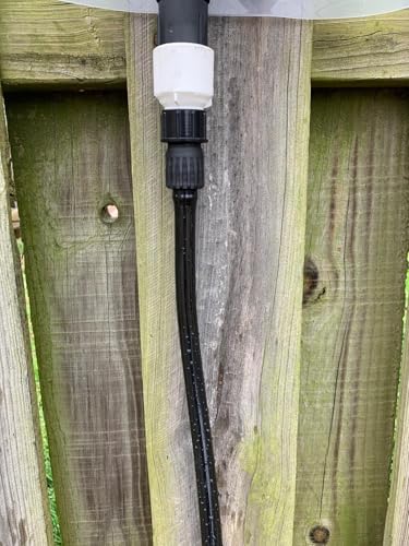 1/2" id - 100ft Black Vinyl Tubing Flexible PVC Irrigation Hose & 2 Clamps - size: 1/2" ID, style: 100 Feet