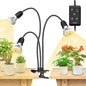 SANSI LED Grow Lights for Indoor Plants, Lifetime Free Bulb Replacement - size: 3 Head 1 Pack