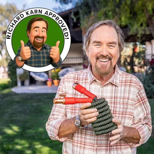 Pocket Hose Ballistic Double UV Edition 100 FT Expandable Garden Hose w/Pocket Pivot Swivel Connector, Anti-Burst Sleeve Reinforced w/Bulletproof Fiber, Lightweight, No-Kink, Compact, AS SEEN ON TV - size: 100 FT