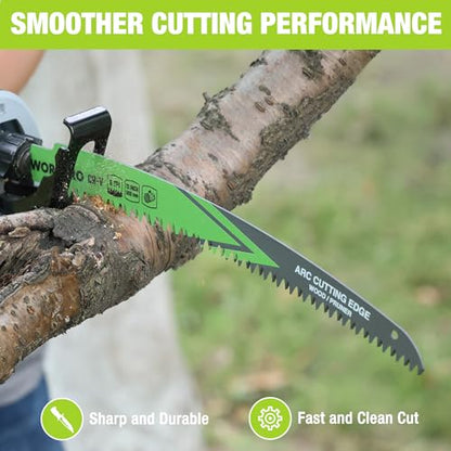 WORKPRO 12-Inch Arc Edge Reciprocating Saw Blades, 6TPI for Pruning, 3 Pack - size: 12 Inch