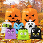 CNhoqc Halloween Lawn Leaf Bags, 8 Pcs Pumpkin Cat Ghost Mummy Twist Ties