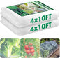 Unves 2 Pack 4 x 10 FT Garden Netting, Bird Netting for Garden - size: 4x10 Ft