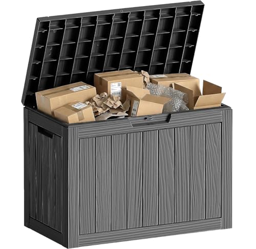50 Gallon Outdoor Package Delivery Box, Black - color: Black, size: 50 Gallon