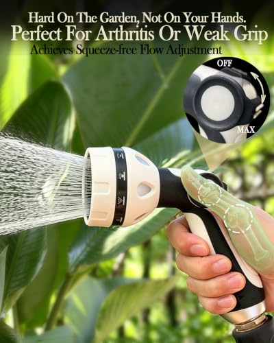 Garden Hose Nozzle - 10 Spray Patterns Water Sprayer Nozzle