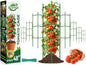 Halatool 8 Pack Tomato Cages for Garden, Up to 48in (4FT) Trellis - color: 8 Pack, size: 48 Inches