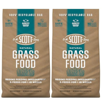 O.M. Scott & Sons Natural Grass Food, 12.72 lbs. (2-Pack) - color: Fertilizer, size: 2 Pack