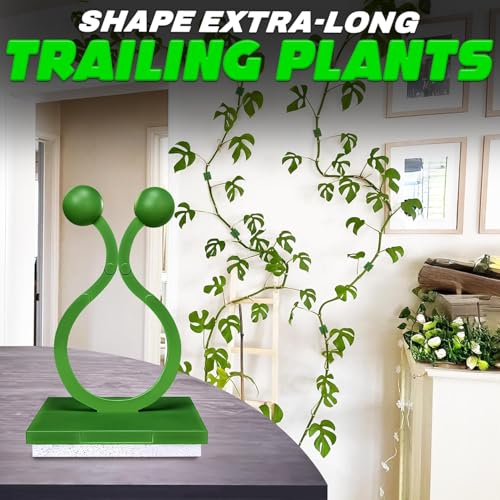 110 Pcs Wall Plant Clips for Climbing Plants, Self-Adhesive (Green) - color: Green