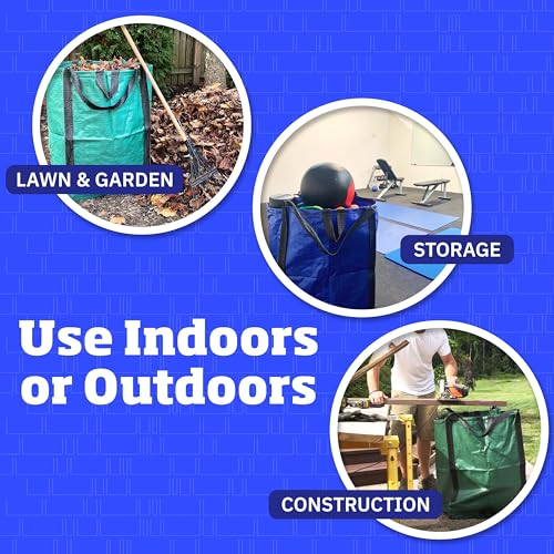 DURASACK Heavy Duty Home and Yard Bags, Blue - color: Blue