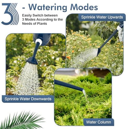 2 Gallon Watering Can, Outdoor Watering Can, Long Spout Large Water Can - color: Dark Blue, size: 2 Gallon