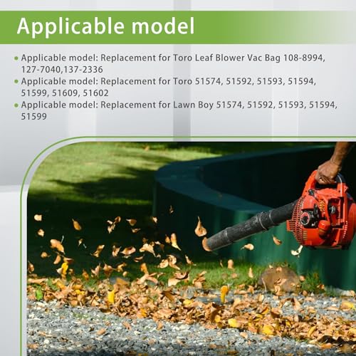 HOSTIC 127-7040 Leaf Blower Collection Bag Replacement for Toro 137-2336