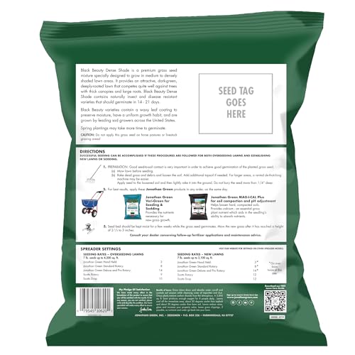 Jonathan Green Black Beauty Dense Shade Grass Seed - 7 lb - size: 7 lb